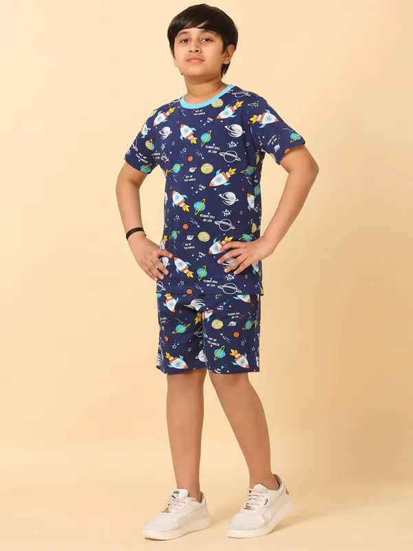 Out_Of_World_Print_Coord_Set_With_T-Shirt_&_Shorts_for_Boys