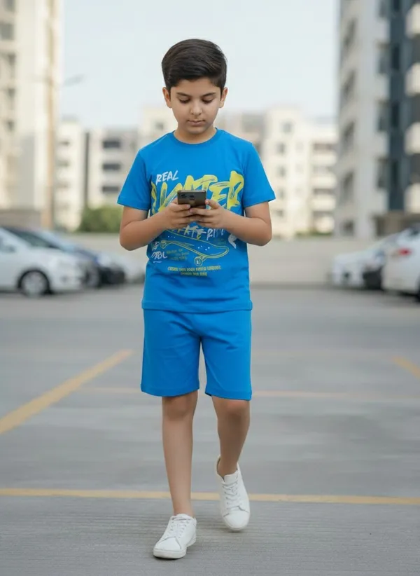 Skater_Print_Coord_Set_With_T-Shirt_&_Shorts_for_Boys