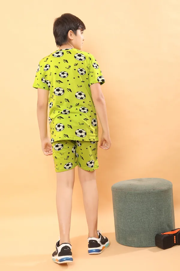 Cotton_Coord_Set_With_Shorts-Football_Print_for_Boys