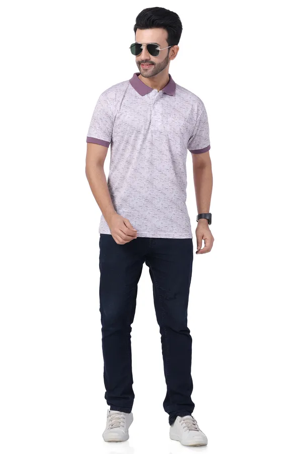 Multicolour_Polo_Neck_Half_Sleeve_T-Shirt_With_Pocket_For_Men