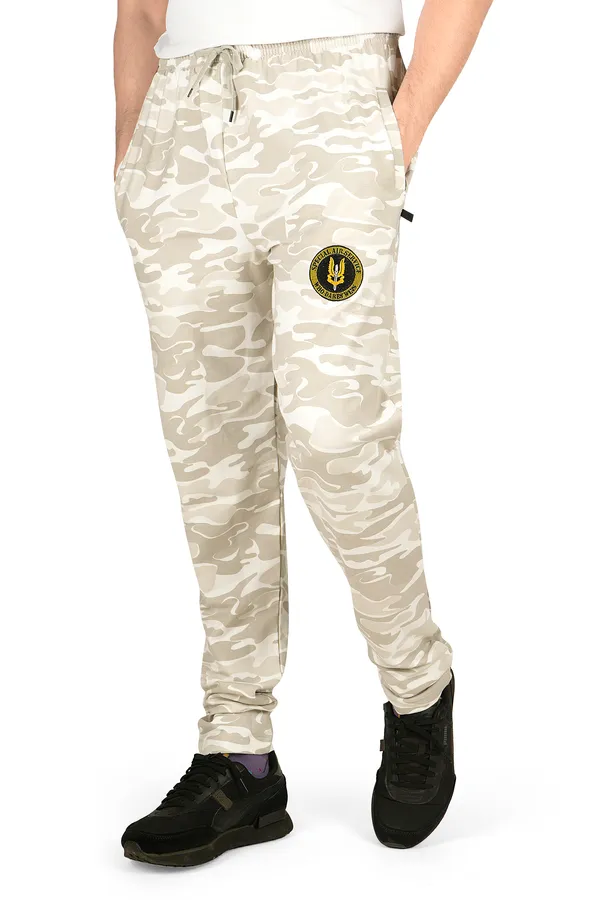 White_&_Beige_Camouflage_Trendy_Design_Cotton_Sweatpants_For_Men
