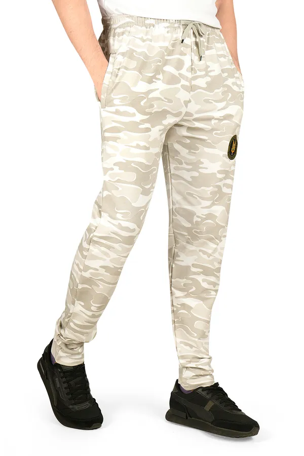 White_&_Beige_Camouflage_Trendy_Design_Cotton_Sweatpants_For_Men
