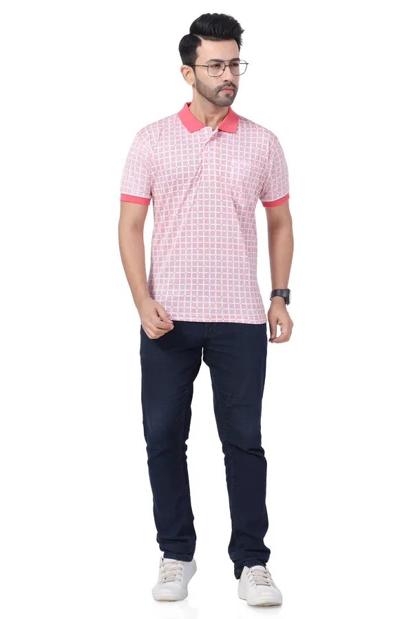 Light_Pink_Polo_Neck_Half_Sleeve_T-Shirt_With_Pocket_For_Men