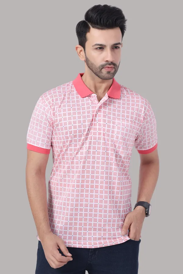 Light_Pink_Polo_Neck_Half_Sleeve_T-Shirt_With_Pocket_For_Men