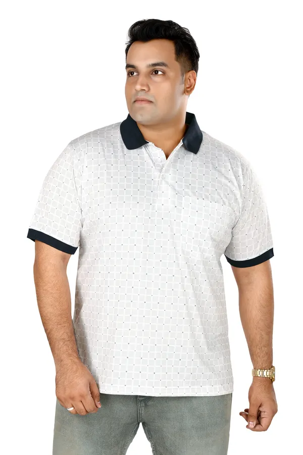 Black_Polo_Neck_Half_Sleeve_T-Shirt_With_Pocket_For_Men