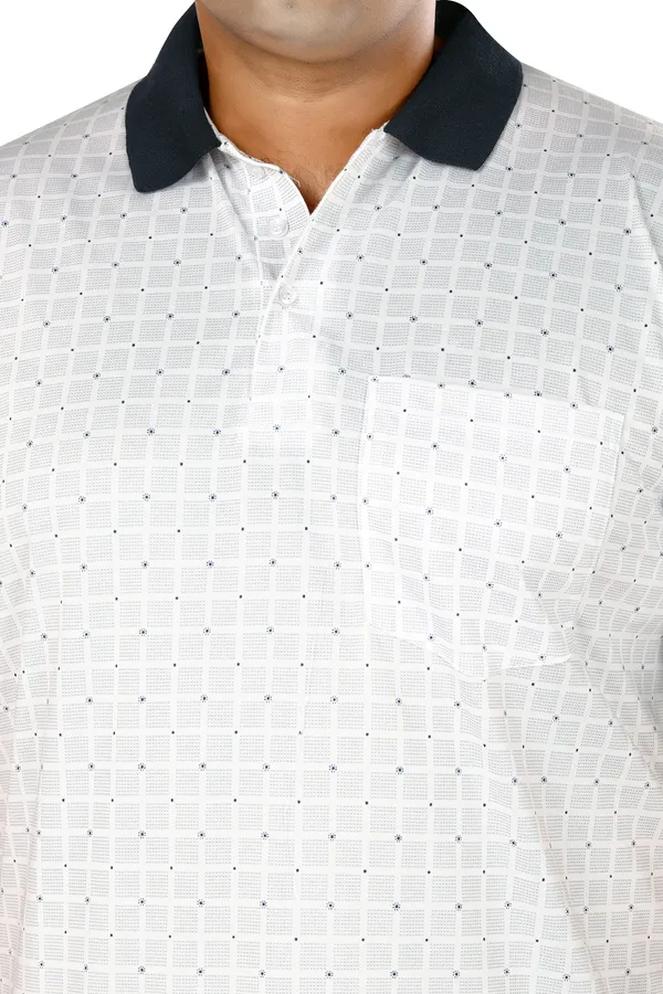 Black_Polo_Neck_Half_Sleeve_T-Shirt_With_Pocket_For_Men