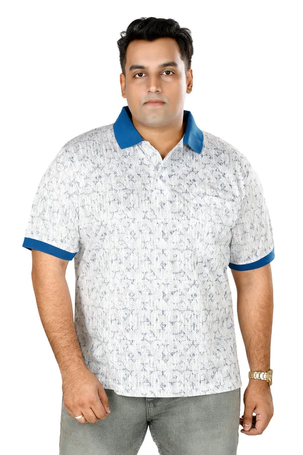 Blue_Polo_Neck_Half_Sleeve_T-Shirt_With_Pocket_For_Men