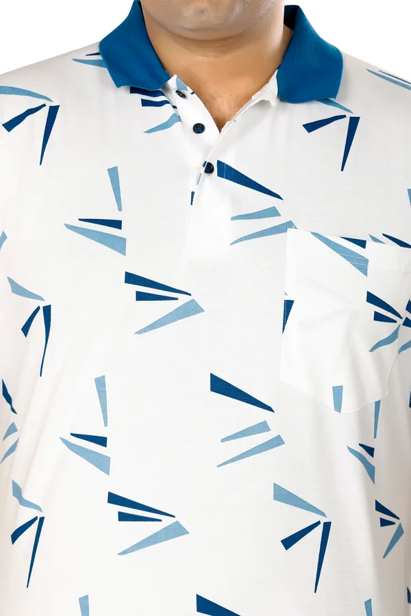 Blue_Polo_Neck_Half_Sleeve_T-Shirt_With_Pocket_For_Men
