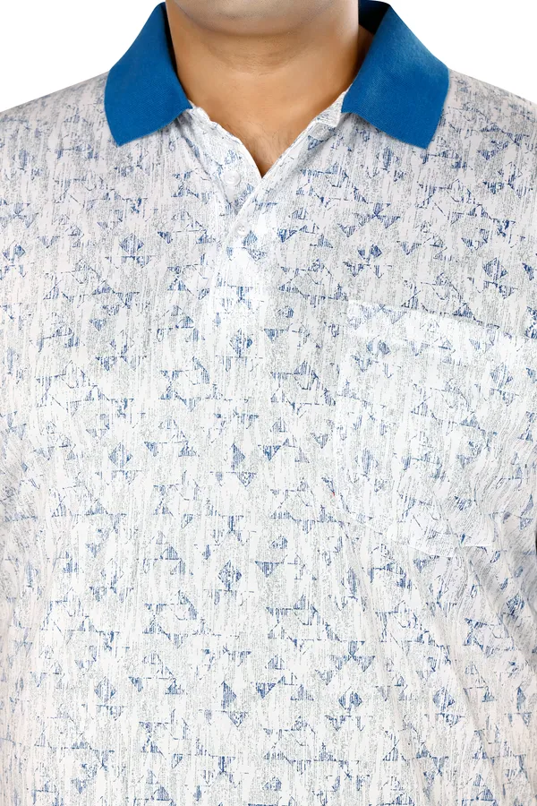 Blue_Polo_Neck_Half_Sleeve_T-Shirt_With_Pocket_For_Men