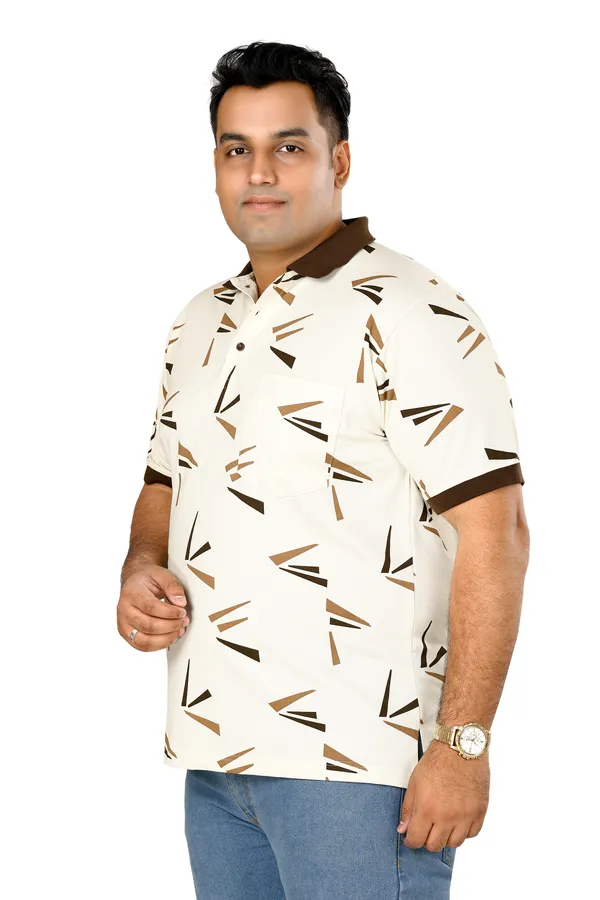 Brown_Polo_Neck_Half_Sleeve_T-Shirt_With_Pocket_For_Men