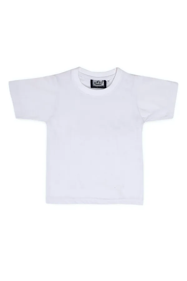 Neo_Garments_Kid's_Unisex_Round_Neck_Cotton_T-Shirt_|_White