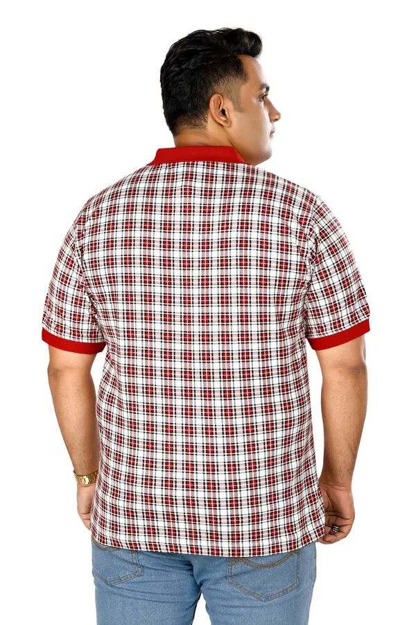 Red_Polo_Neck_Half_Sleeve_T-Shirt_With_Pocket_For_Men