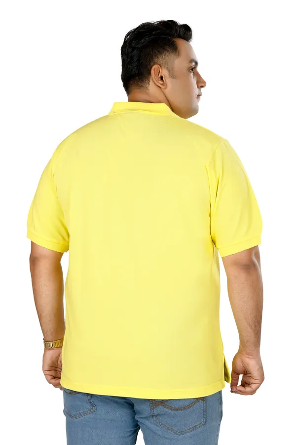 Solid_Yellow_Polo_Neck_Half_Sleeve_T-Shirt_With_Pocket_For_Men