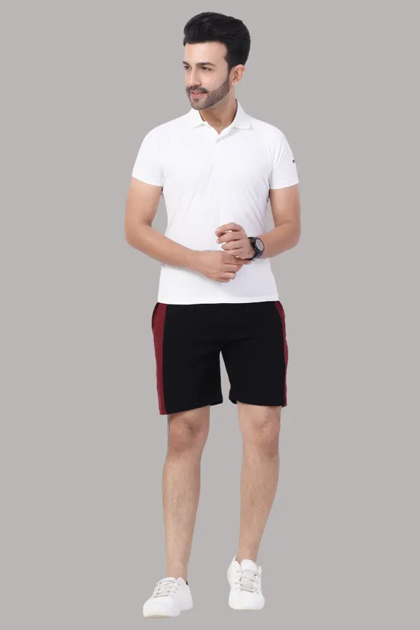 Black_&_Maroon_Cotton_Long_Shorts_For_Men