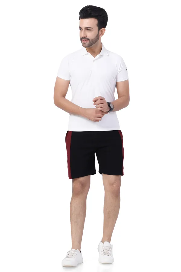 Black_&_Maroon_Cotton_Long_Shorts_For_Men