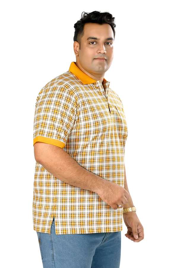 Yellow_Polo_Neck_Half_Sleeve_T-Shirt_With_Pocket_For_Men