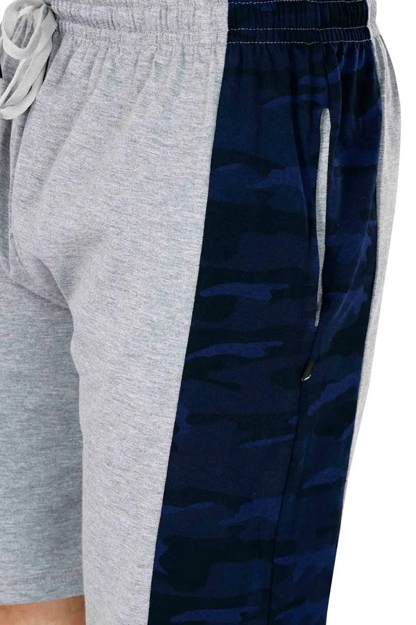 Grey_&_Blue_Cotton_Long_Shorts_For_Men