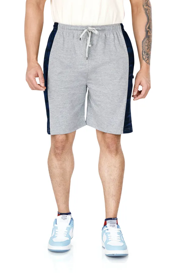 Grey_&_Blue_Cotton_Long_Shorts_For_Men