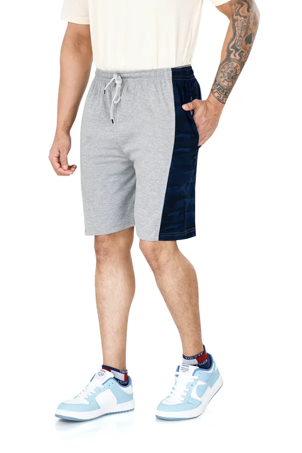 Grey_&_Blue_Cotton_Long_Shorts_For_Men