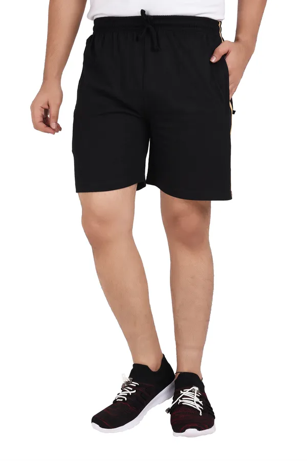Black_Cotton_Striped_Long_Shorts_For_Men