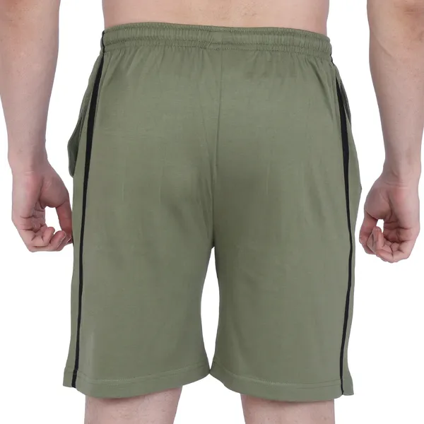 Olive_Green_Cotton_Striped_Long_Shorts_For_Men