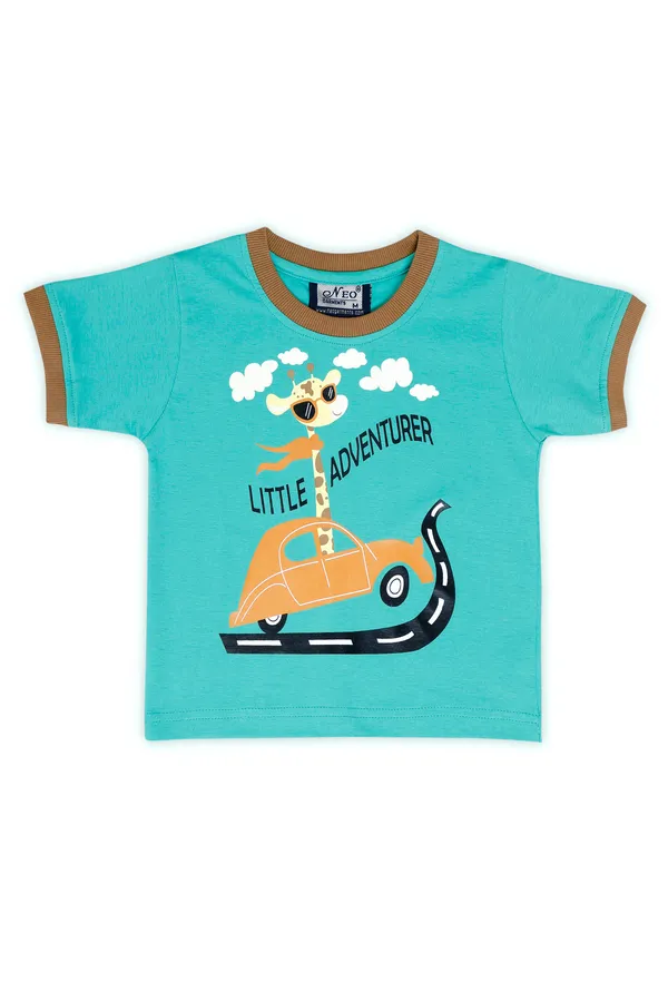 Neo_Garments_Kid's_Round_Neck_Cotton_T-Shirt_|_Little_Adventure