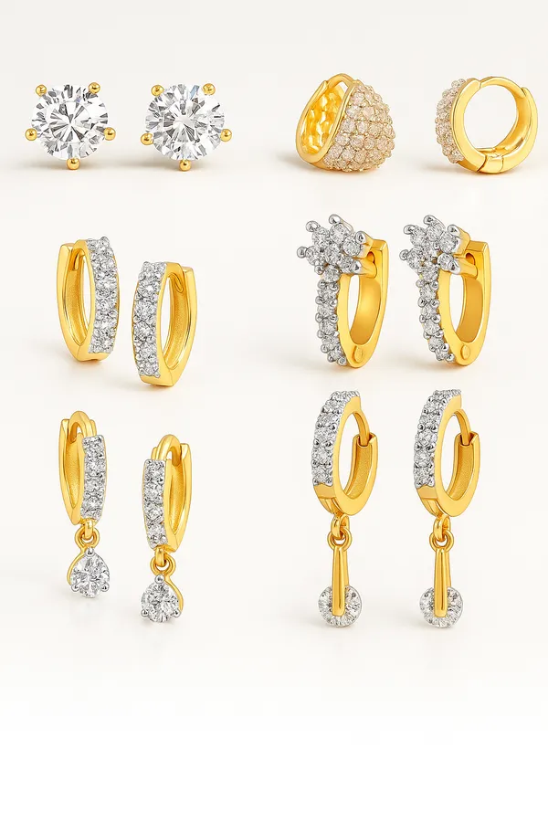 White_Elegant_Earring_Set_For_Women