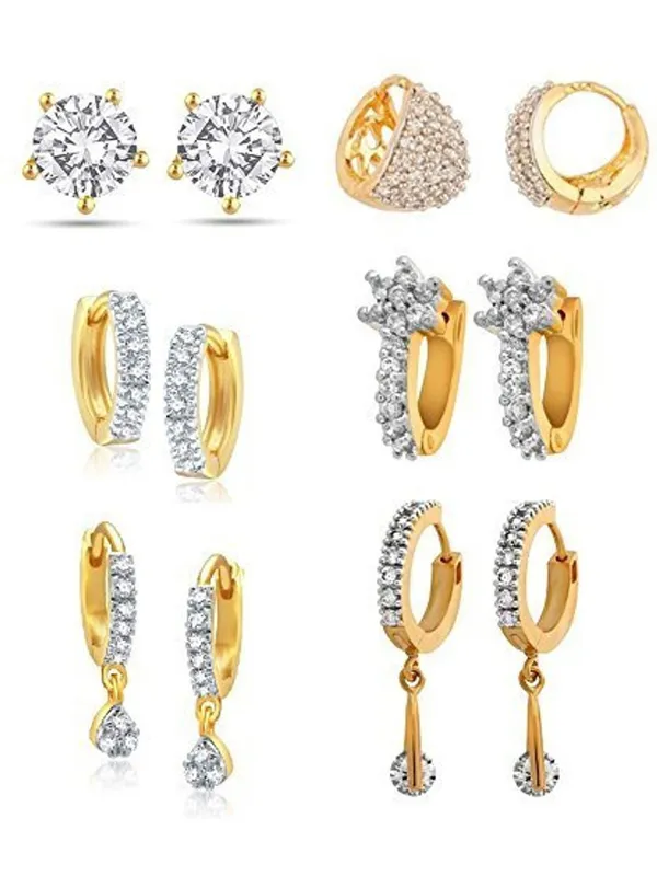 White_Elegant_Earring_Set_For_Women