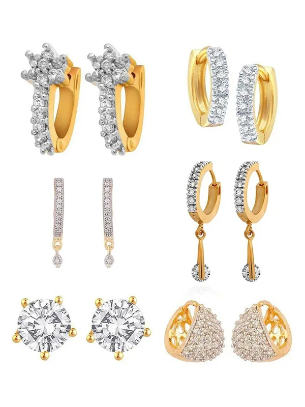 White_Elegant_Earring_Set_For_Women