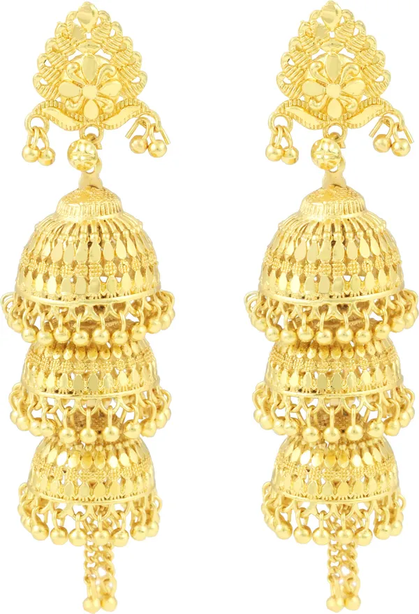 Gold_Elegant_Jhumki_Earring_For_Women