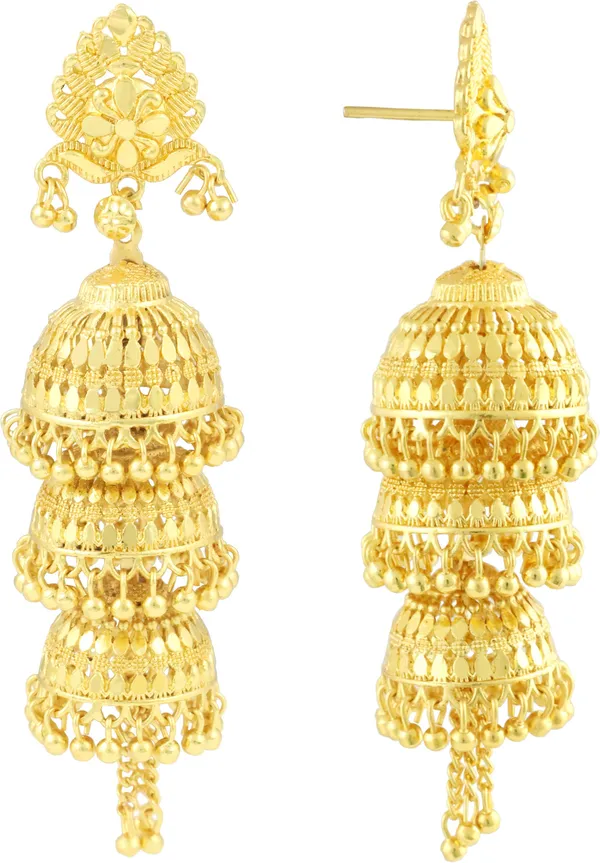 Gold_Elegant_Jhumki_Earring_For_Women