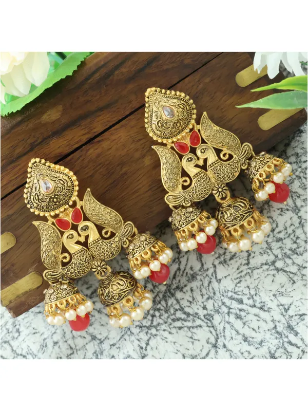 Multicolor_Metal_Jhumki_Earring_For_Women