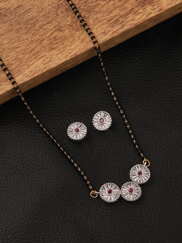Three-Pendant_Mangalsutra_Set_with_Pink_CZ_Stones_|_Jewelry_for_Women