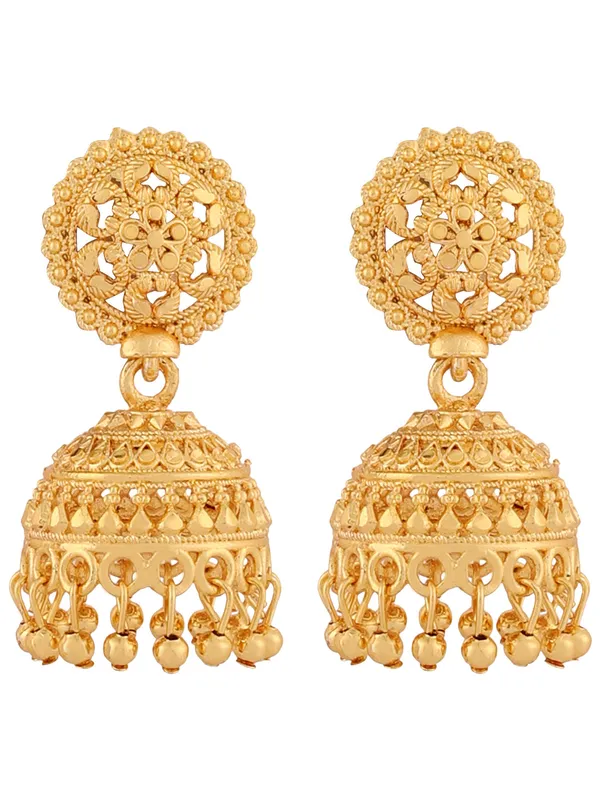 Gold_Elegant_Jhumki_Earring_For_Women