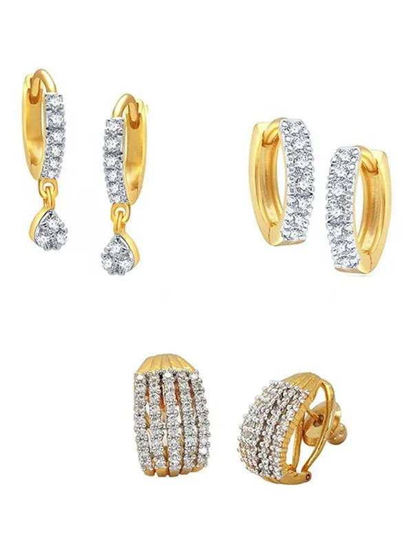 White_Elegant_Earring_Set_For_Women