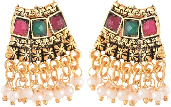 Multicolor_Elegant_Mangalsutra_&_Earring_Set_For_Women