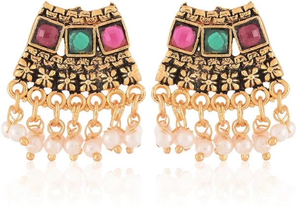 Multicolor_Elegant_Mangalsutra_&_Earring_Set_For_Women