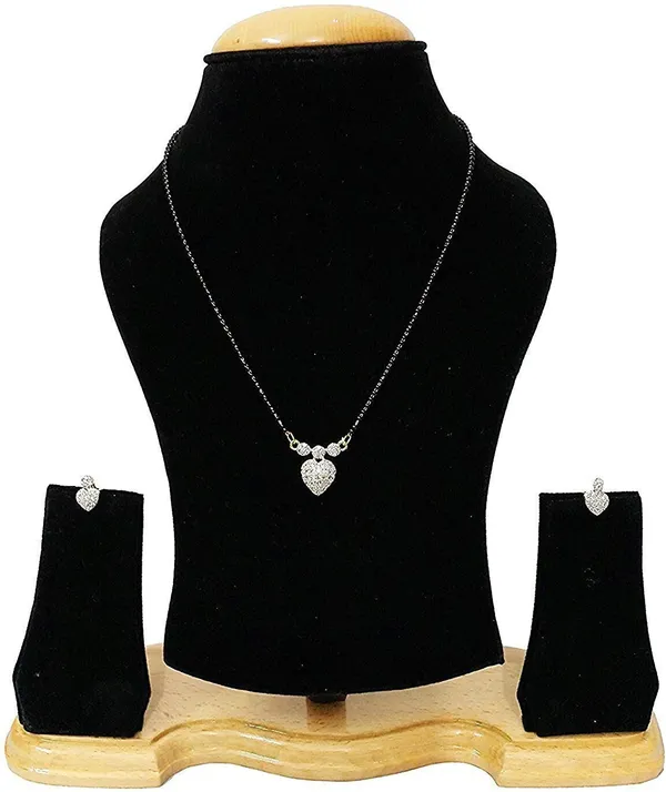 White_Elegant_Mangalsutra_&_Earring_Set_For_Women_|_Premium_Quality_Lightweight_Jewellery_For_Daily_Use