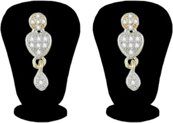 White_Elegant_Mangalsutra_&_Earring_Set_For_Women