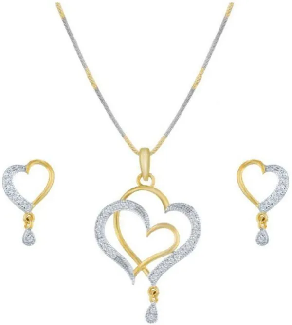 White_Elegant_Earring_&_Pendant_Set_For_Women