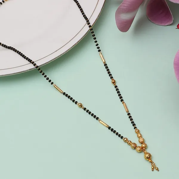 Gold_Elegant_Mangalsutra,_Ring_&_Earring_Set_For_Women