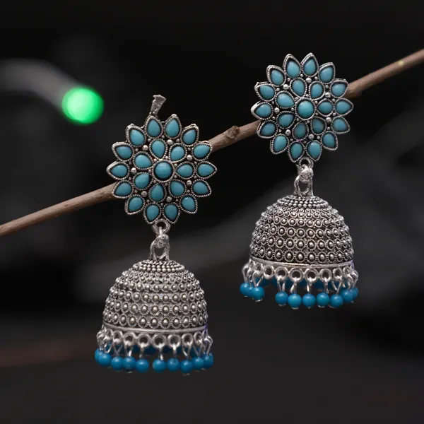 Blue_Elegant_Earring_Set_For_Women
