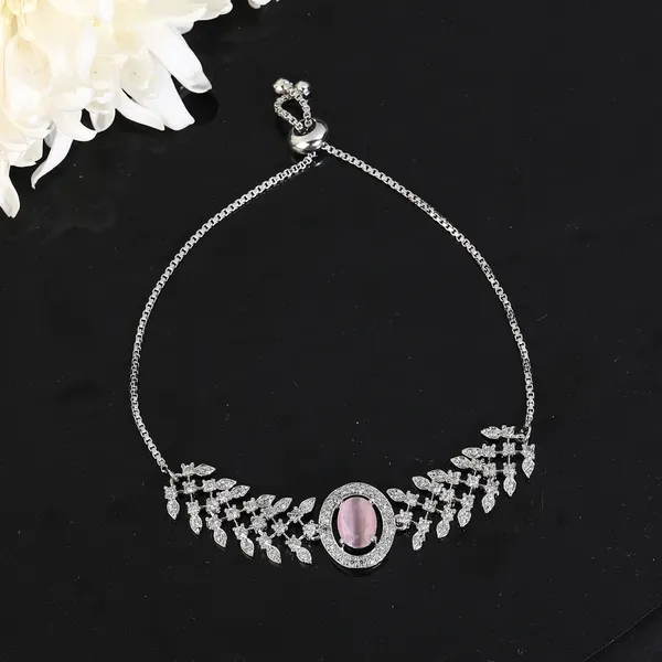 White_Bangle_Bracelet_Elegant_For_Women