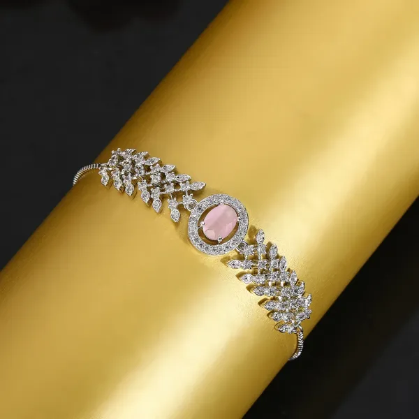 White_Bangle_Bracelet_Elegant_For_Women