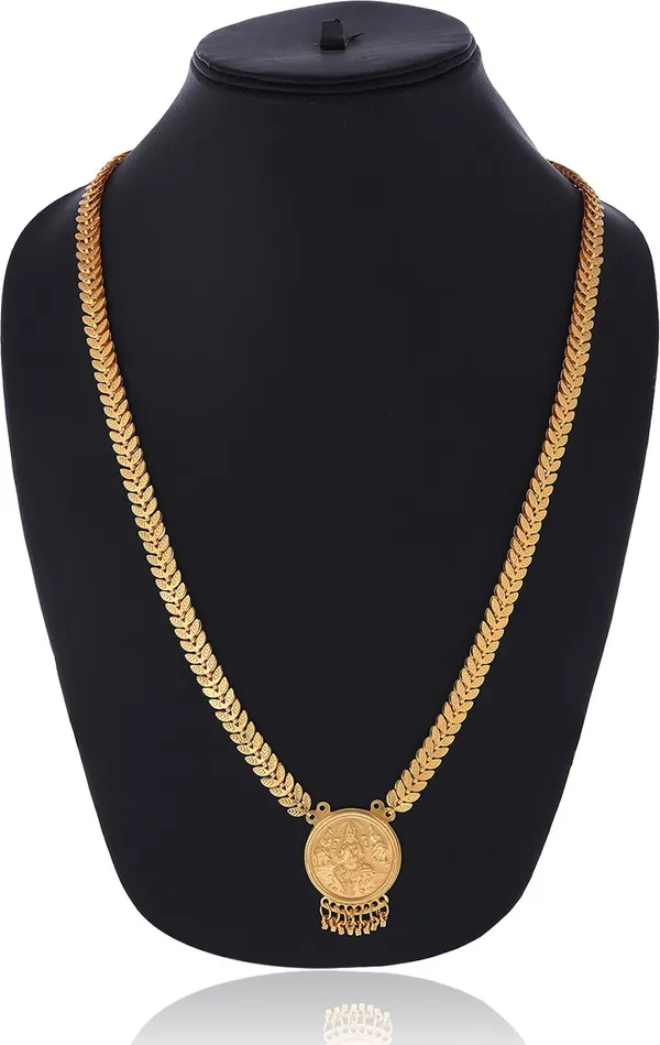 Gold_Elegant_Necklace,_Chain_&_Earring_Set_For_Women