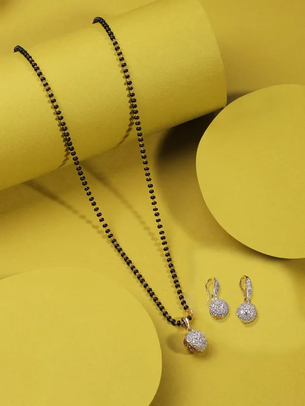 AD_Stone_Mangalsutra_with_Earrings_for_Women_|_Gold_Plated_Black_Beads_Chain_&_Pendant_Set