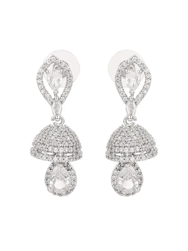 Silver_Teardrop_Jhumka_Earrings_for_Women_&_Girls_|_Premium_Quality_Lightweight_Jewellery_For_Daily_Use