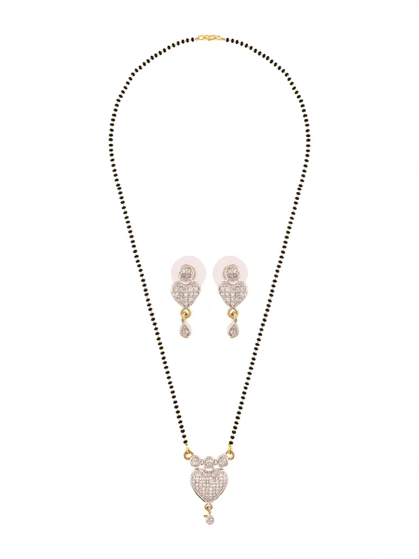 Double_Heart_AD_Mangalsutra_Set_|_Gold-Plated_with_Matching_Earrings