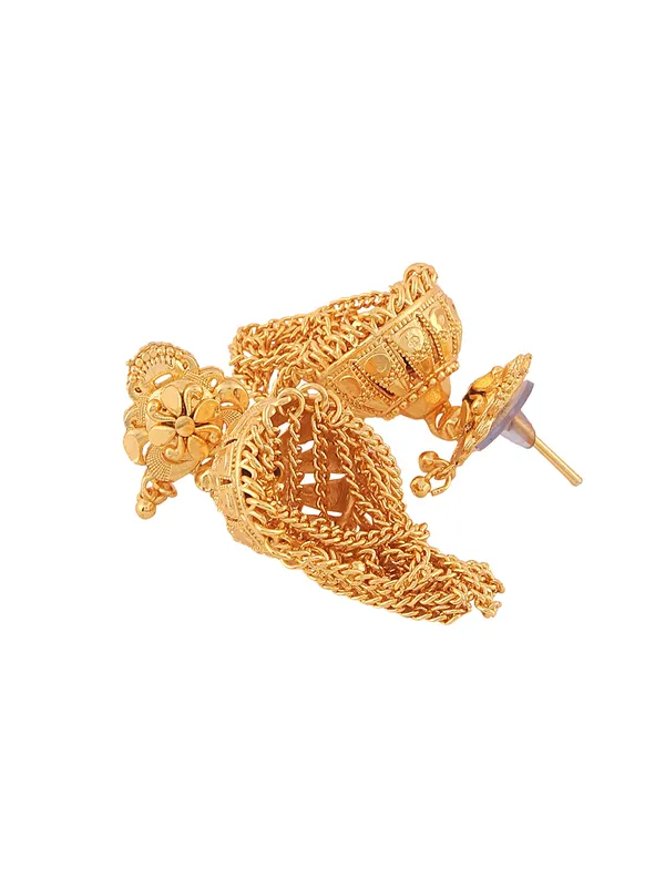 Golden_Alloy_Elegant_Earrings_For_Women