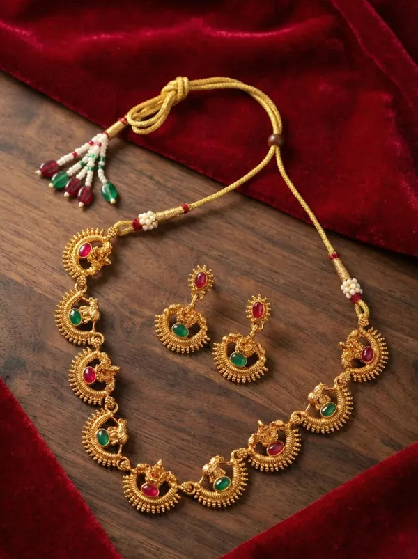 Bhagya_Lakshmi_Gold_Plated_Multicolor_Jewellery_set